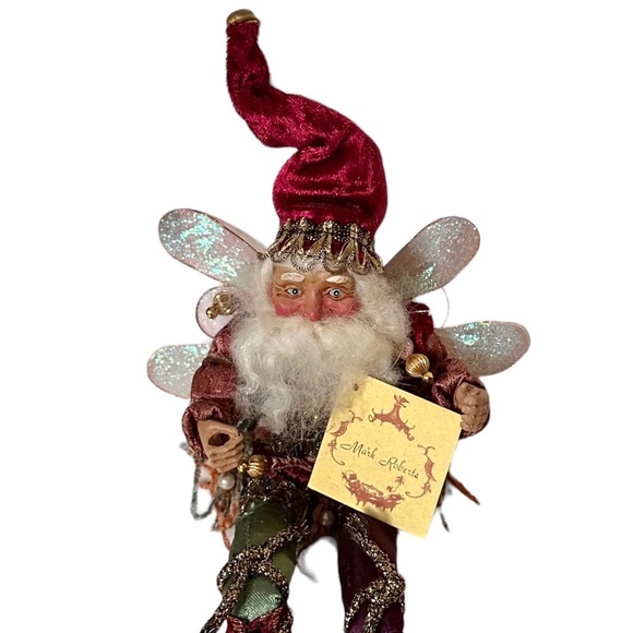 Set of 2 Mark Robert’s Limited Edition 2001 Victorian Woodland Santa Fairies - Picture 5 of 12
